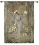 Angel of Light Lighted Tapestry Wall Hanging